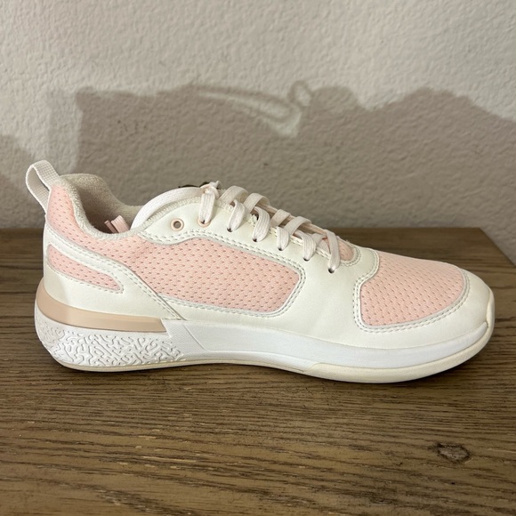 NWT Olukai women’s Anau pickleball sneakers rose dust pink bright white size 8.5 - Picture 5 of 12